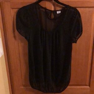 Three Dots sheer tee MAKE ME AN OFFER